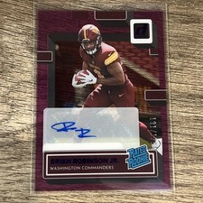 2022 Clearly Donruss #77 Brian Robinson Jr. Rated Rookie Autographs Purple #/175