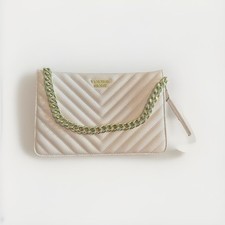 Victoria's Secret V-Quilt 24/7 crossbody bag with chain