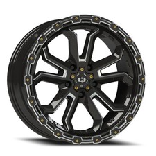 17x9 12 Vision 405 Korupt 5x4.5 Gloss Black Milled Spoke Wheels Set Of 4