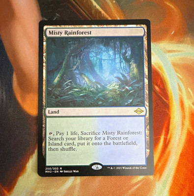 Wizards of the Coast Misty Rainforest MTG MH2 #250/303 Extended Art Rare