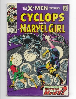 X-Men 48 1968 Marvel Comics VG+ 4.5 Beast Cyclops Marvel Girl Professor X