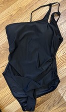 Nwot Womens Classic Black One Piece Bathing Suit Large