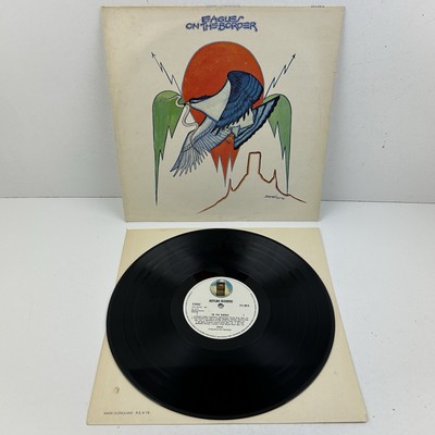 Eagles On The Border Vinyl LP Schallplatte EX A1 B1 First Press strukturiertes Sleeve Album
