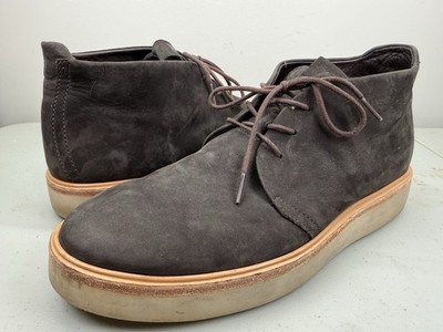 ECCO Techwelt Grey Suede Ankle Boots MENS 44 Shoes Comfort