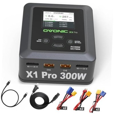  X1 Pro Dual RC Lipo Battery Balance Charger for 1s 2s 3s 4s 5s 6s Lipo 