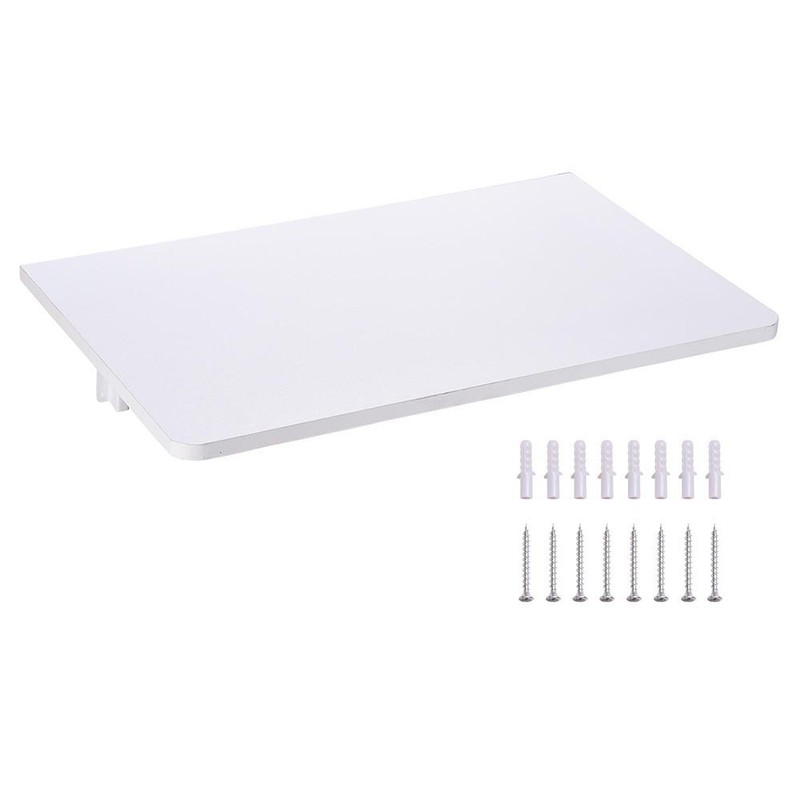 Wall Mounted Floating Folding Writing Table PC Computer Desk Home Office White