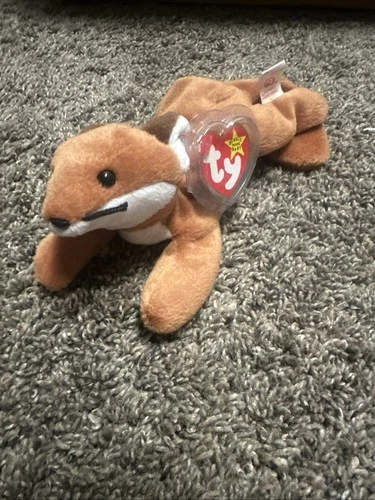 Original Beanie Baby - Sly the Fox (1996) - Retired/Vintage Toy Plush
