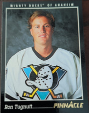 Pinnacle 1993-94 Ron Tugnutt #187 Mighty Ducks NHL Ice Hockey Trading Card