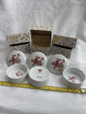 Manufacture De Monaco 24K Gold Porcelain Trinket Boxes Set 3 NWT Monaco Ring Dis