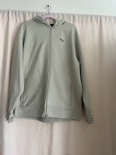 Oakley Men?s Cream Zip-up Hodie Size Xxl