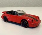 RESERVED  Hot Wheels Porsche 911 Turbo Cabriolet Red Custom Made Redline