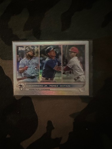 2022 Topps Series 1 League Leaders Rainbow Foil Shohei Ohtani Guerrero #48