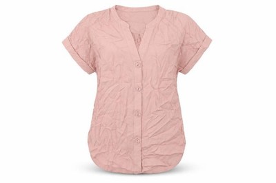 Forever New Damen Basic Bluse Größe XS UK '' Rosa V-Ausschnitt Kurzarm