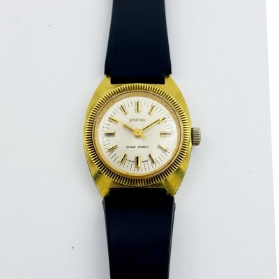 Enicar Swiss Made Mechanical Manual Winding Pearl Vintage Wrist Watch for Women