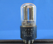 RCA JAN 6SL7GT Vacuum Tube  Gray Plate Foil G...