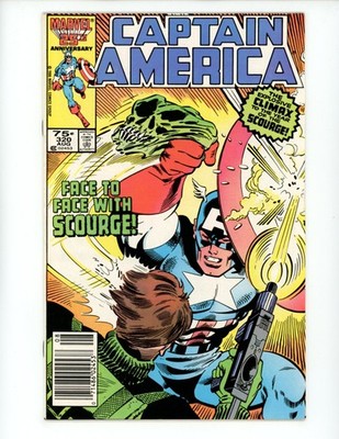 Captain America #320 1986 Marvel Comics VF- Comic Book Newsstand