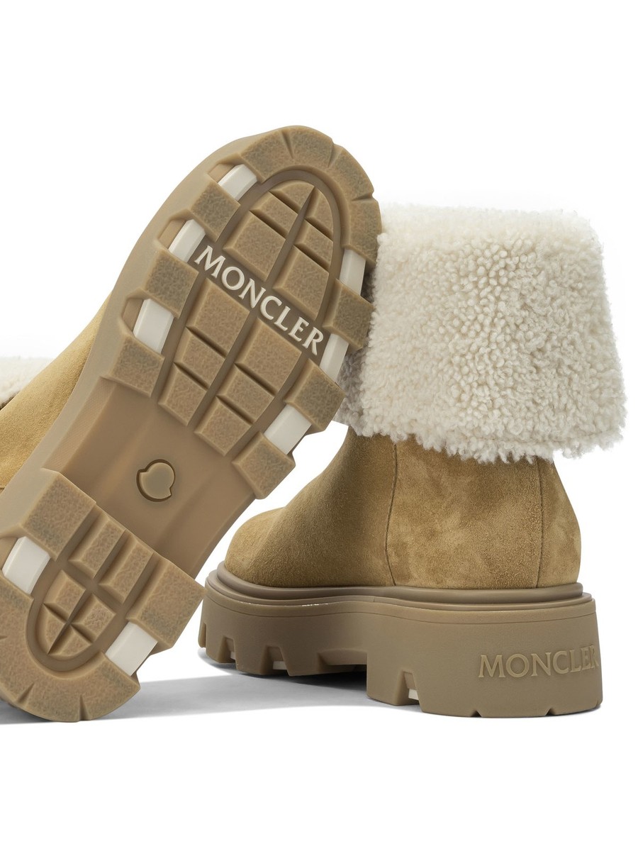 US Customs Fees Paid – Moncler Aurea Shearling Ankle Boots IT 40
