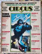 Circus Magazine August 10 1976 Issue 137 King Kong Cover  Joe Perry Interview