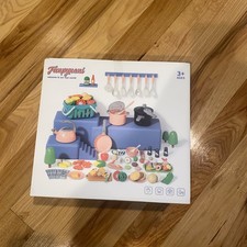 130Pcs Kitchen Playset, Toddler Pretend Cooking Play Pots, Pans, Utensils