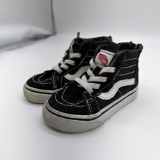 Vans Sneakers Off The Wall Old School Skate High Top Zip Back Toddler Size 6