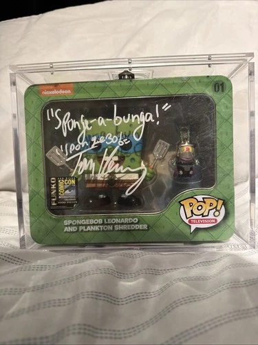 Funko Pop!: TMNT SpongeBob As Leonardo - Tom Kenny Auto/JSA AUTH! Lunch Box SDCC