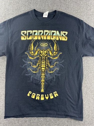 Scorpions Band Shirt Herren LARGE Forever Crazy World Tour 2017 Rockmusik