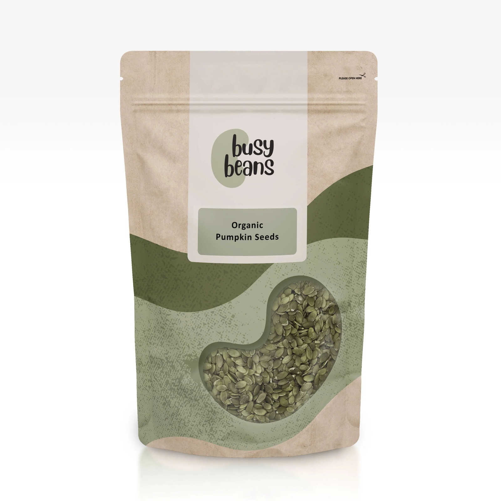 Organic Pumpkin Seeds -Certified Organic- by Busy Beans Organic (250g)