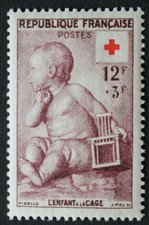 Timbre - FRANCE - Croix-Rouge - PIGALLE - YT 1048 - Neuf ** - 1955