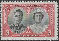 🍁Canada  #248   King GEORGE VI & QUEEN ELIZABETH    Brand New  1939 Issue   (A)