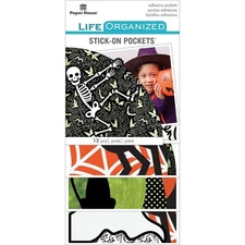 Paper House Life Organized Vellum Planner Pockets 12/Pkg Halloween