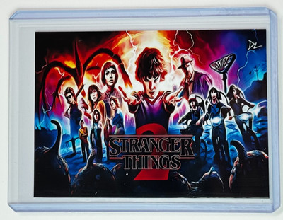 Stranger Things Limited Edition Artist Signed ''Season 2'' Trading Card 1/10