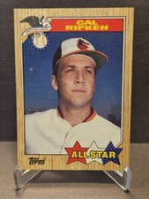 CAL RIPKEN JR. 1987 TOPPS A L. ALL STAR #609 Baltimore Orioles MLB Baseball