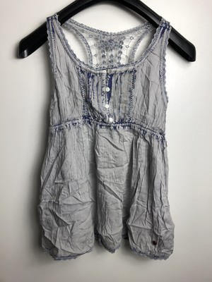 KHUJO Damen Bluse Modell: Alhena Blau L