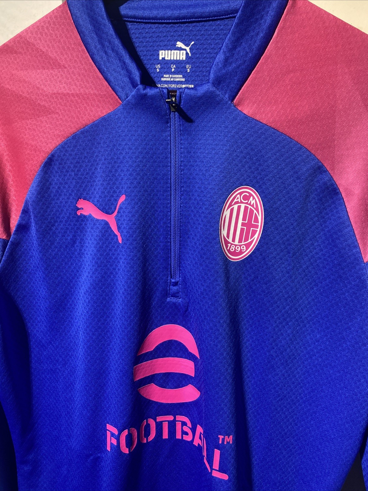 AC Milan Puma Small Football Track Jumper thumbnail 2