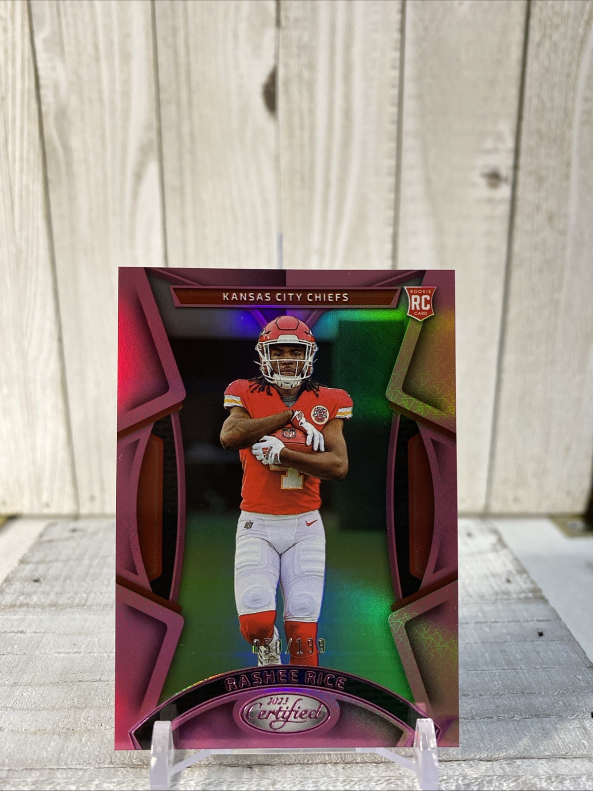 RASHEE RICE 2023 CERTIFIED PINK ROOKIE CHIEFS RC /199