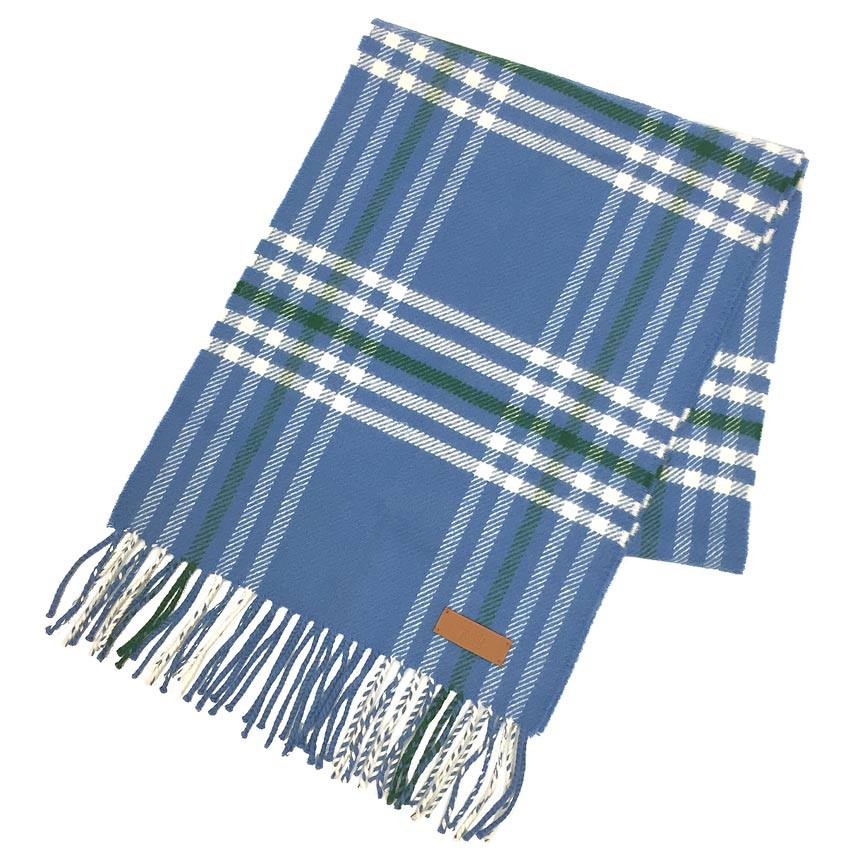 HERMES H0258091S Check Cashmere Stole Shawl Authentic image 3