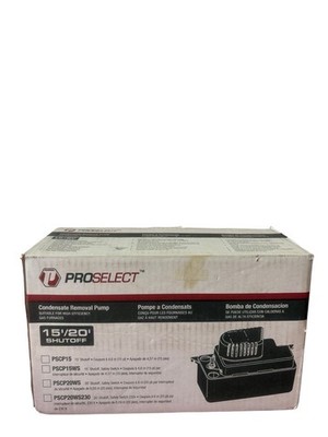 PROSELECT Condensate Removal Pump PSCP15WS 115V 65 GPH with Safety Switch