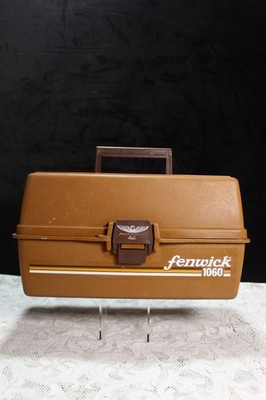 Vintage Fenwick Woodstream 1060 Folding 3-Tray Tackle Box W/ Handle W