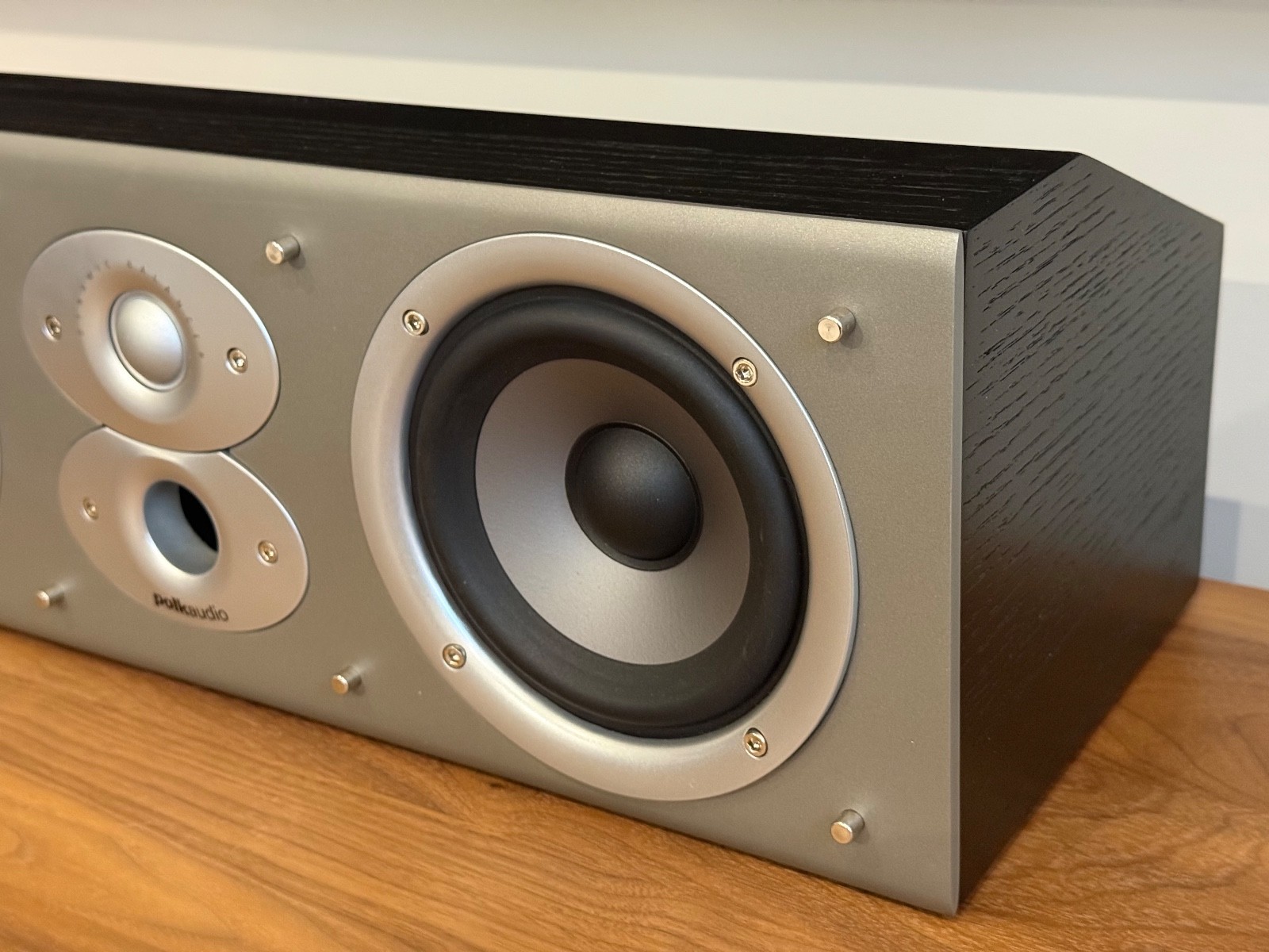 Polk Audio CSi3 Center Channel Speaker (Black Oak) - Clear, Dynamic Dialogue