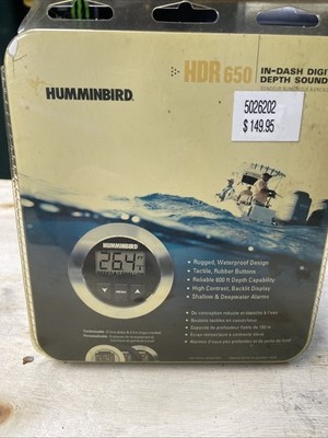Humminbird HDR 650 Digital In-Dash Waterproof Depth Sounder NOS In Box