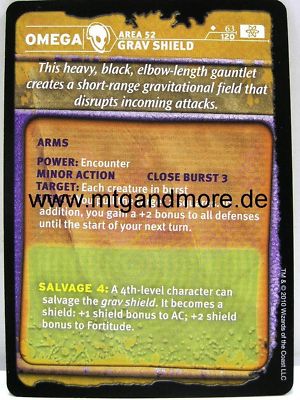 D&D Gamma World - 1x Grav Shield  #063