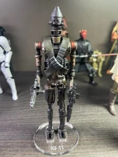 Star Wars Black Series IG-11 Acrylic Base / Stand  ... NO TOY Included...