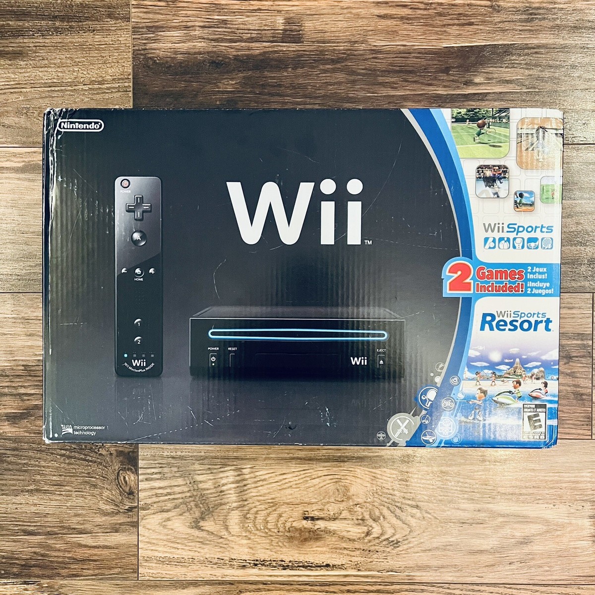 Nintendo Wii With Wii Sports + Wii Sports Resort Black Console for