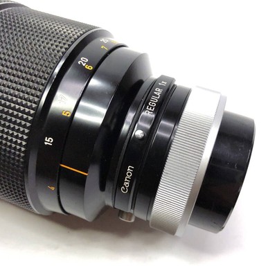 CANON FD REFLEX S.S.C. 500mm f8 Mirror Telephoto MF NFD Lens with 