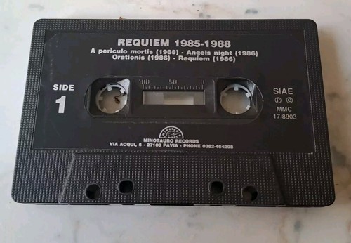 Musicassetta Requiem 1985 - 1988 Minotauro Records Heavy Metal Rara Musica - Foto 4 di 5