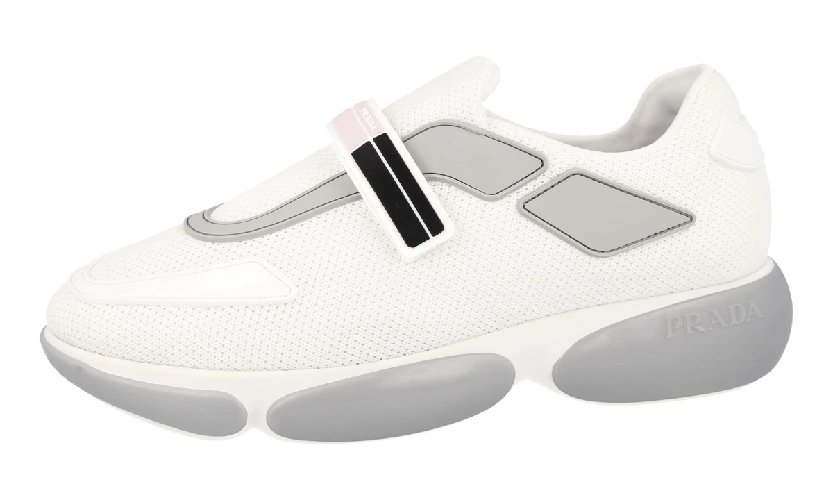 PRADA High-Tech Stoff Cloudbust Sneaker - 1E293I - Weiss - NEU