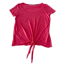 Womens Michael Stars One Size Original Tee Coral Pink T-Shirt