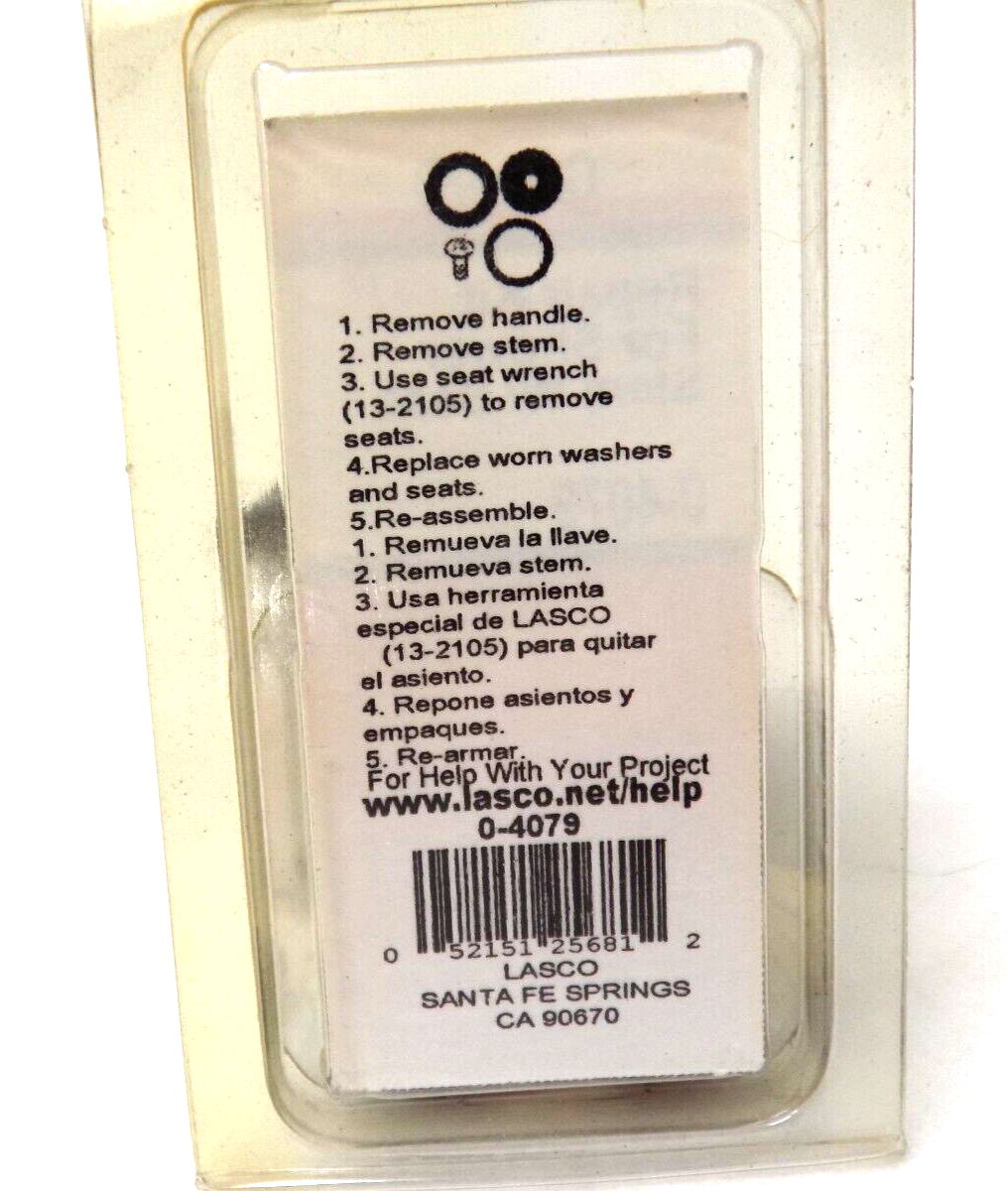 Gerber Shower Stem With Seat Repair Kit Lasco MPN 04079 eBay