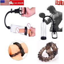 Hot 9'' Mens Bigger Penis Growth Power Vacuum Enhancement Enlarger Penis Pump