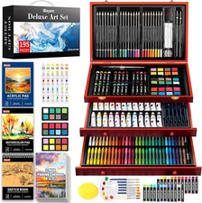 Art Supplies,  195 Pack Art Set Drawing Kit for Kids Teens Girls Boys Adult, Art